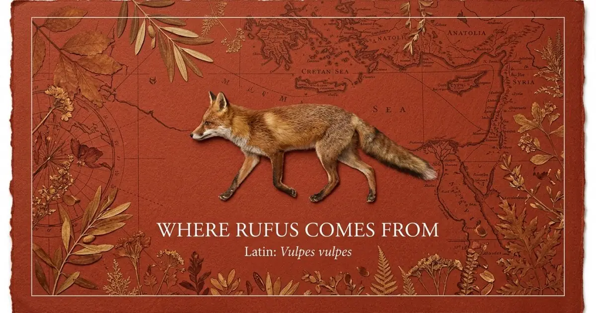 The name Rufus comes from: Latin
