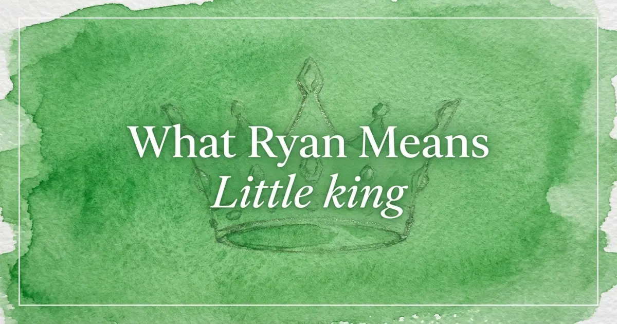 Ryan name meaning Little king