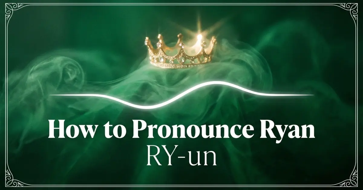 How to pronounce Ryan