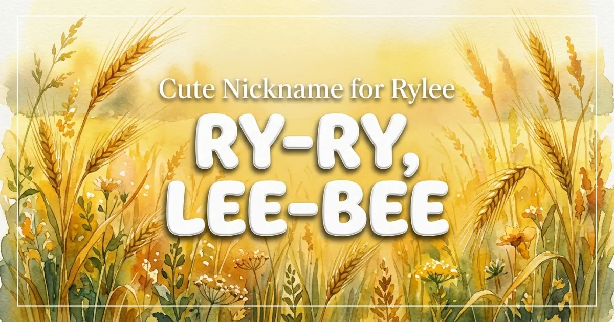 Cute nickname for Rylee: Ry-ry, Lee-bee