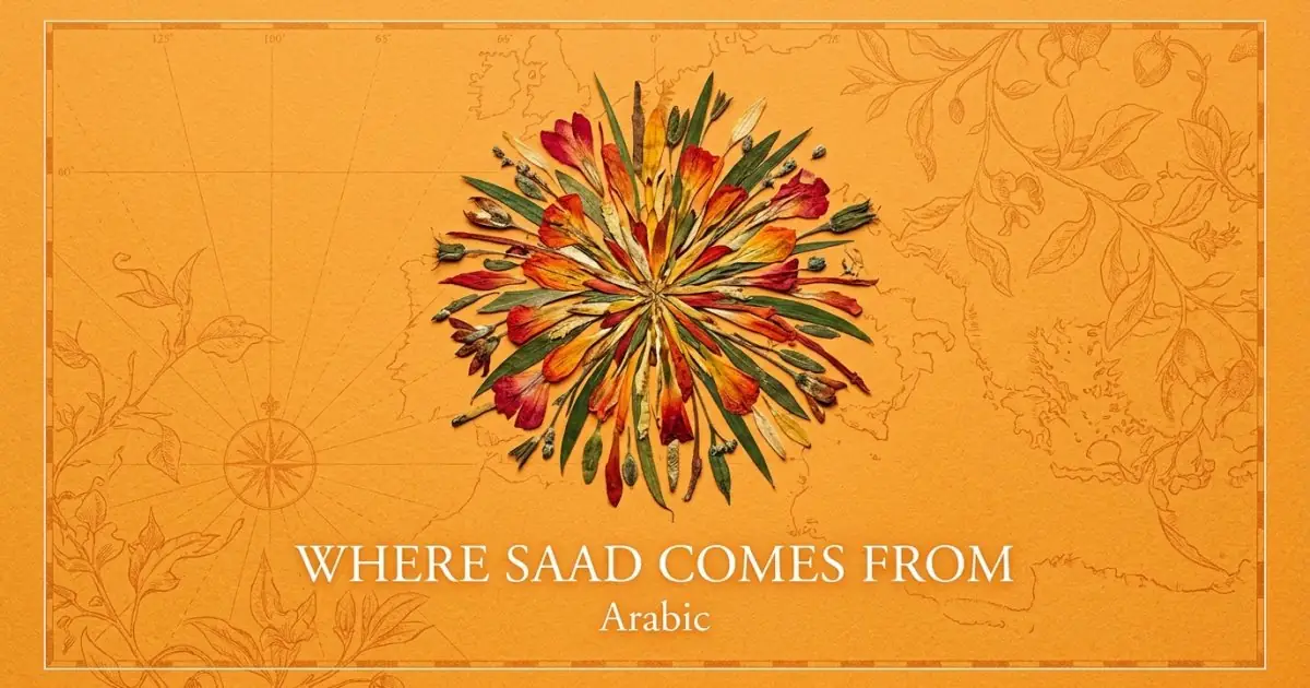 The name Saad comes from: Arabic
