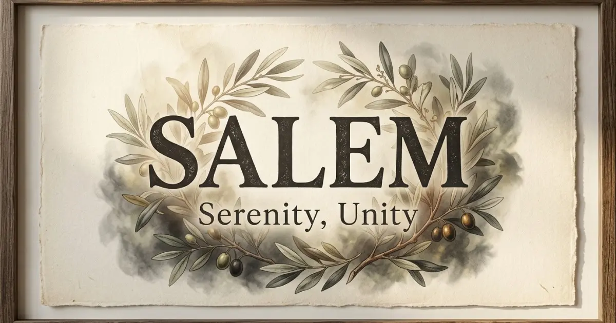 Salem meaning themes: serenity, unity