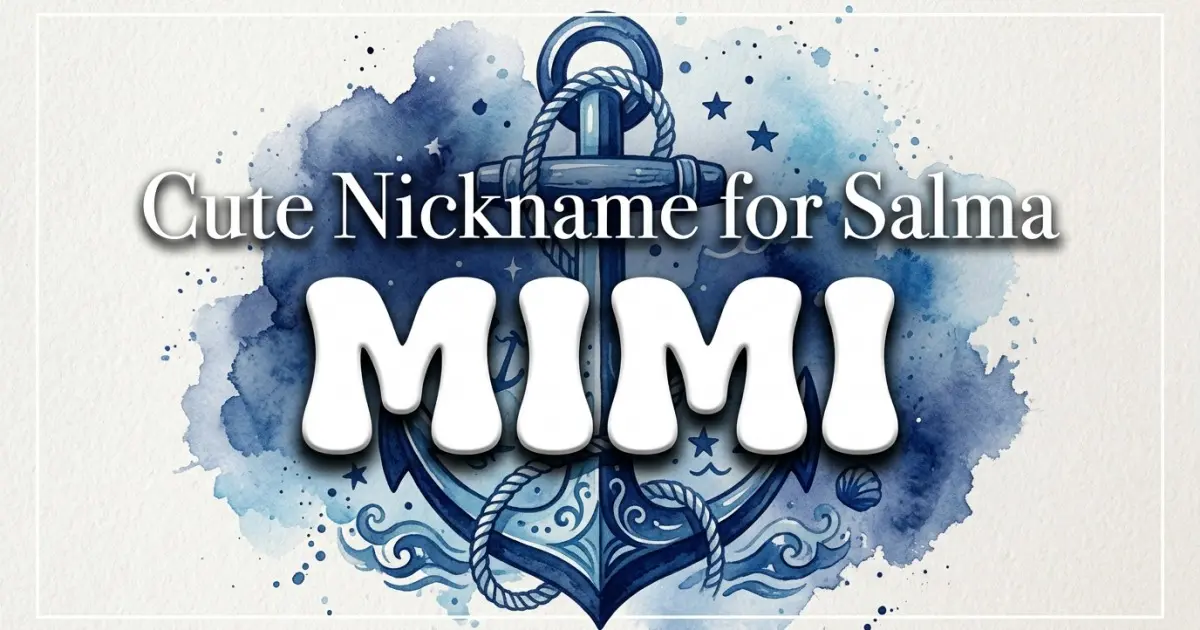 Cute nickname for Salma: Mimi