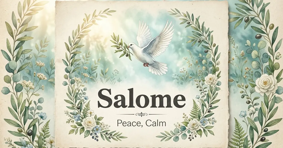 Salome meaning themes: peace, calm