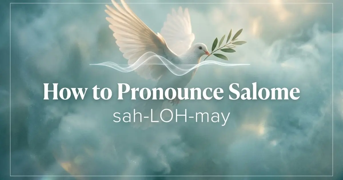 How to pronounce Salome
