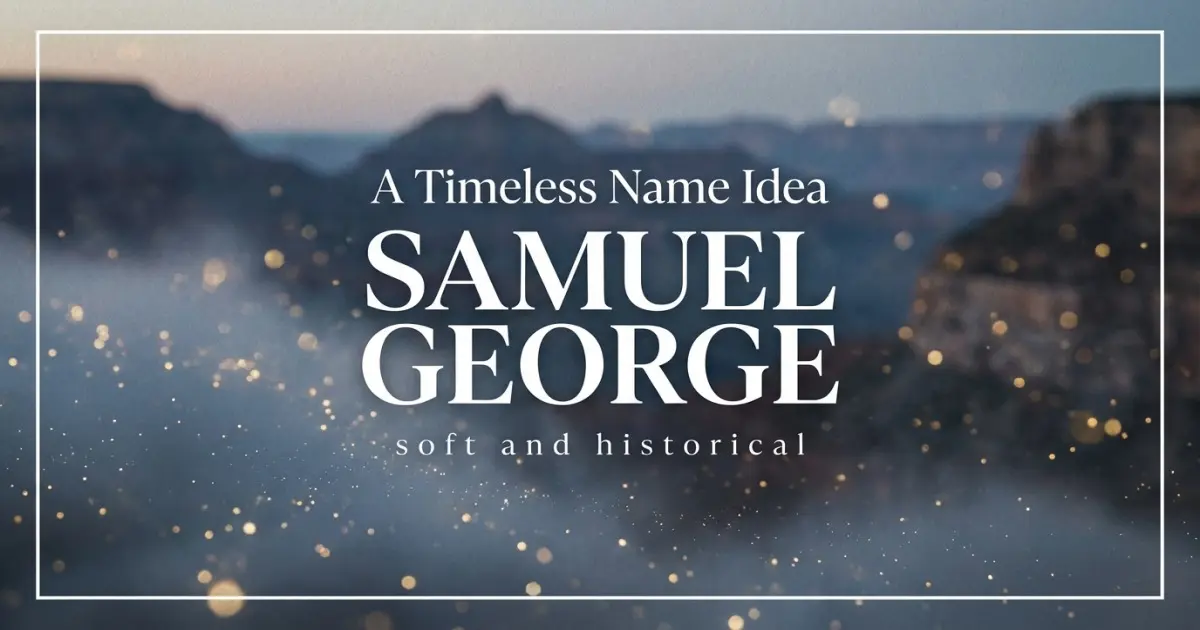 Timeless Middle Name Idea For Samuel