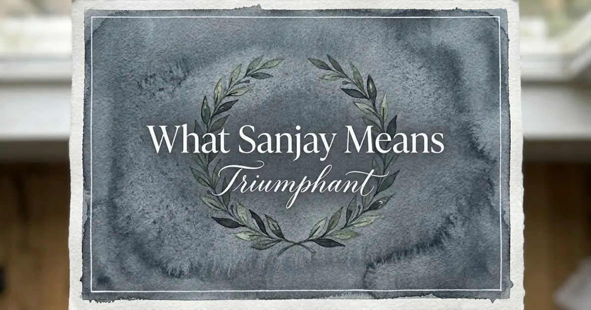 Sanjay name meaning Triumphant