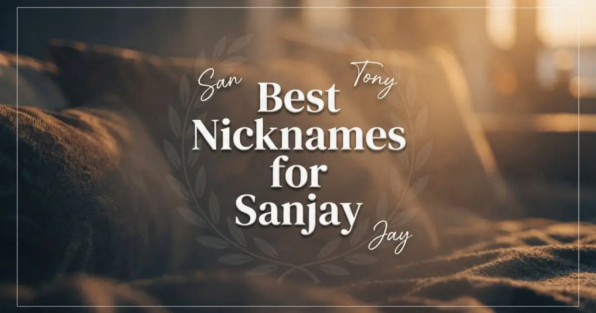 Nicknames for Sanjay