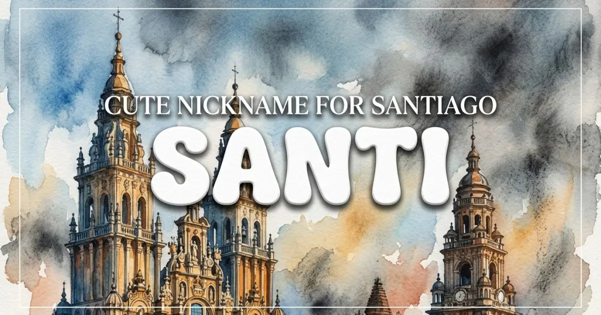 Cute nickname for Santiago: Santi