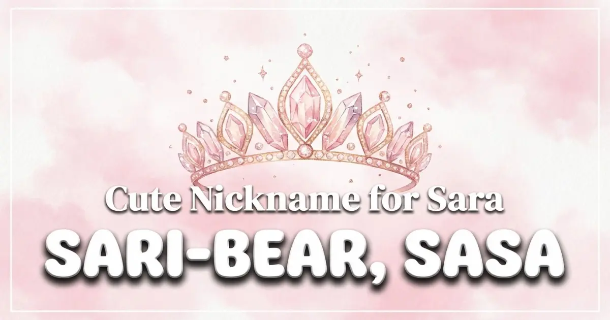 Cute nickname for Sara: Sari-bear, Sasa