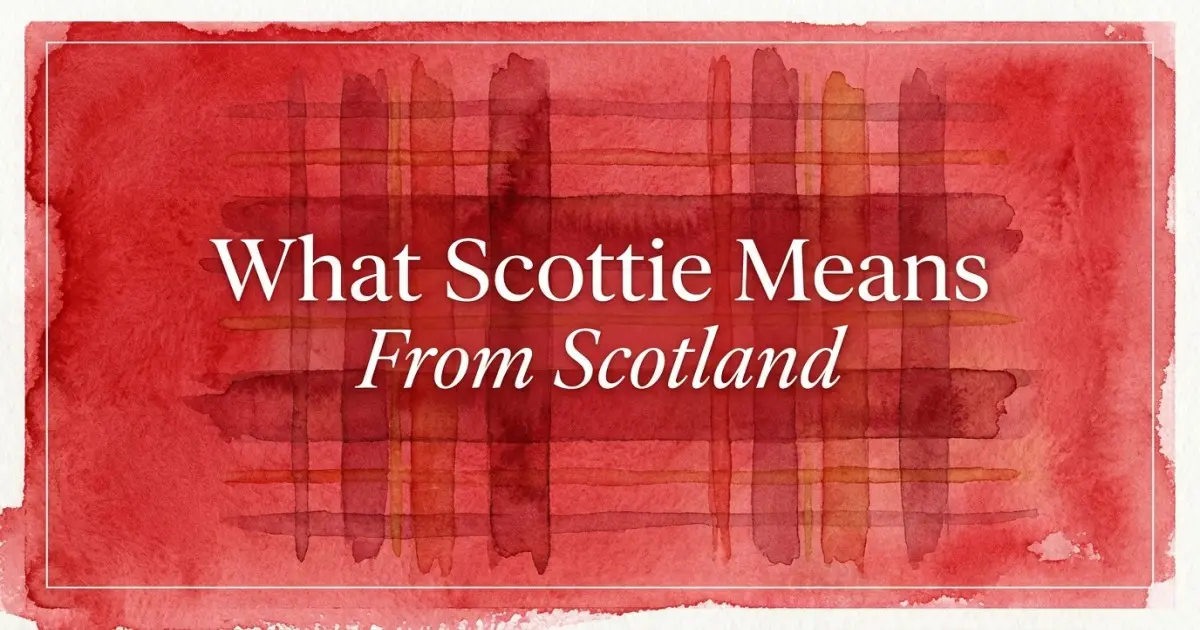 Scottie name meaning From Scotland