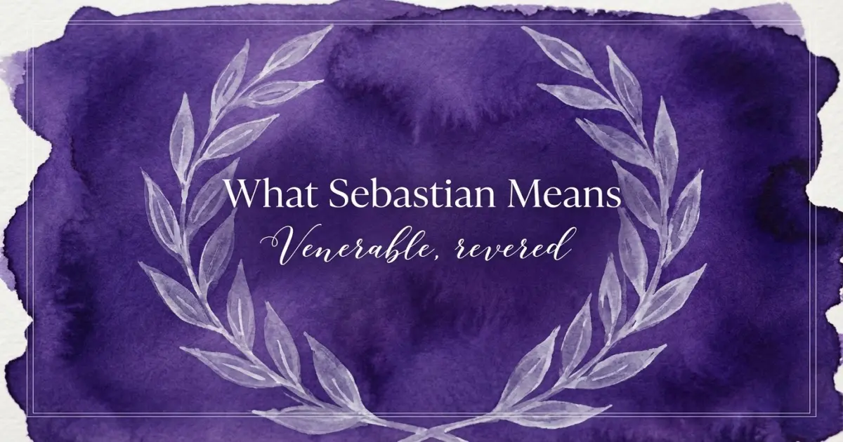 What Sebastian Means