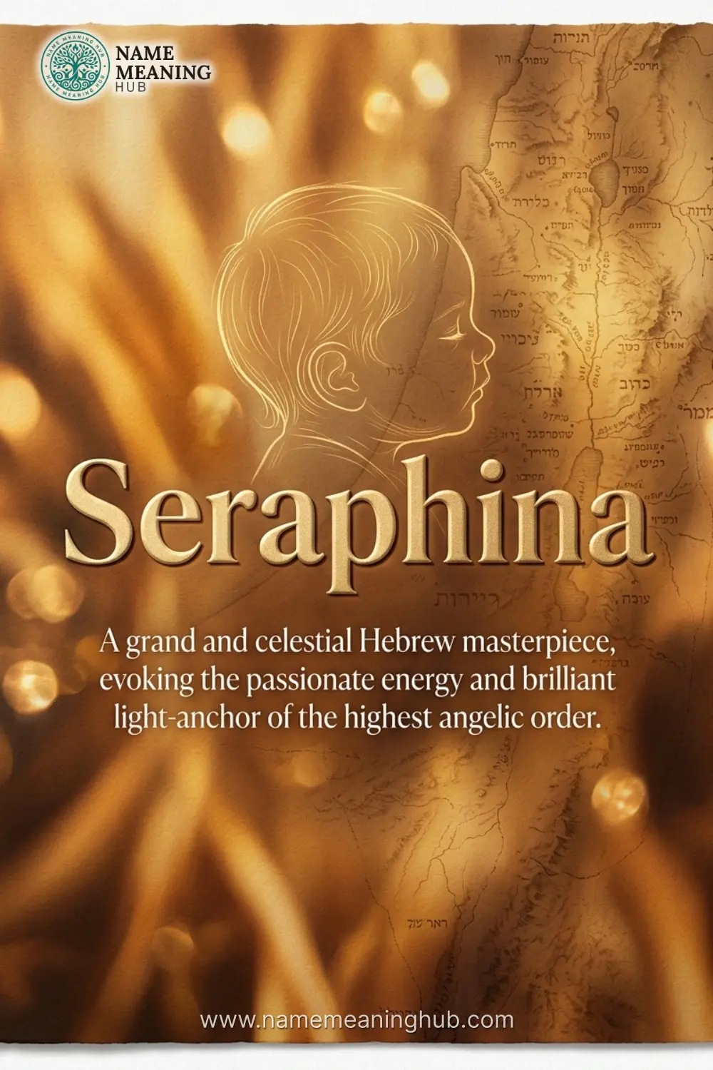 Meaning of the name Seraphina: A grand and celestial Hebrew masterpiece, evoking the passionate energy and brilliant light-anchor of the highest angelic order.