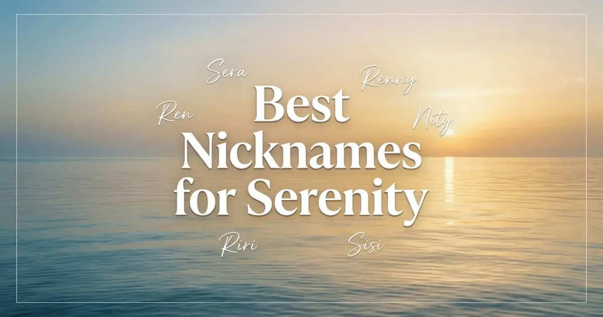 Nicknames for Serenity