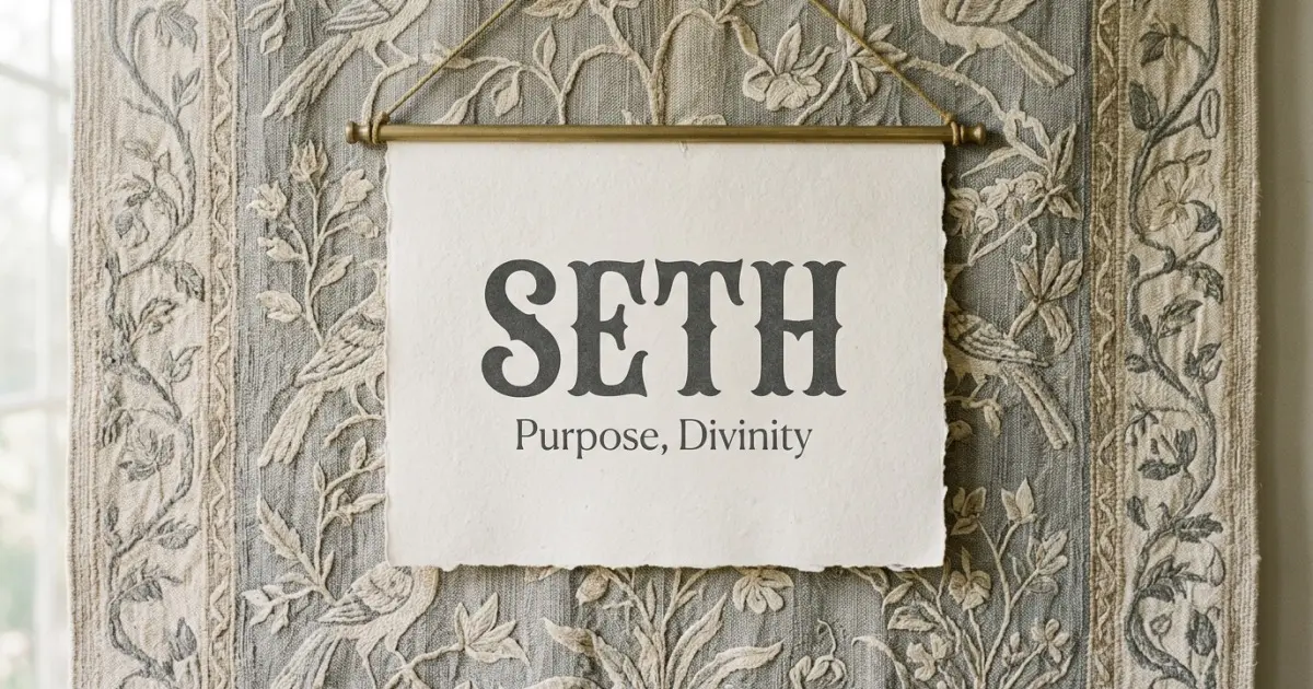 Seth meaning themes: purpose, divinity