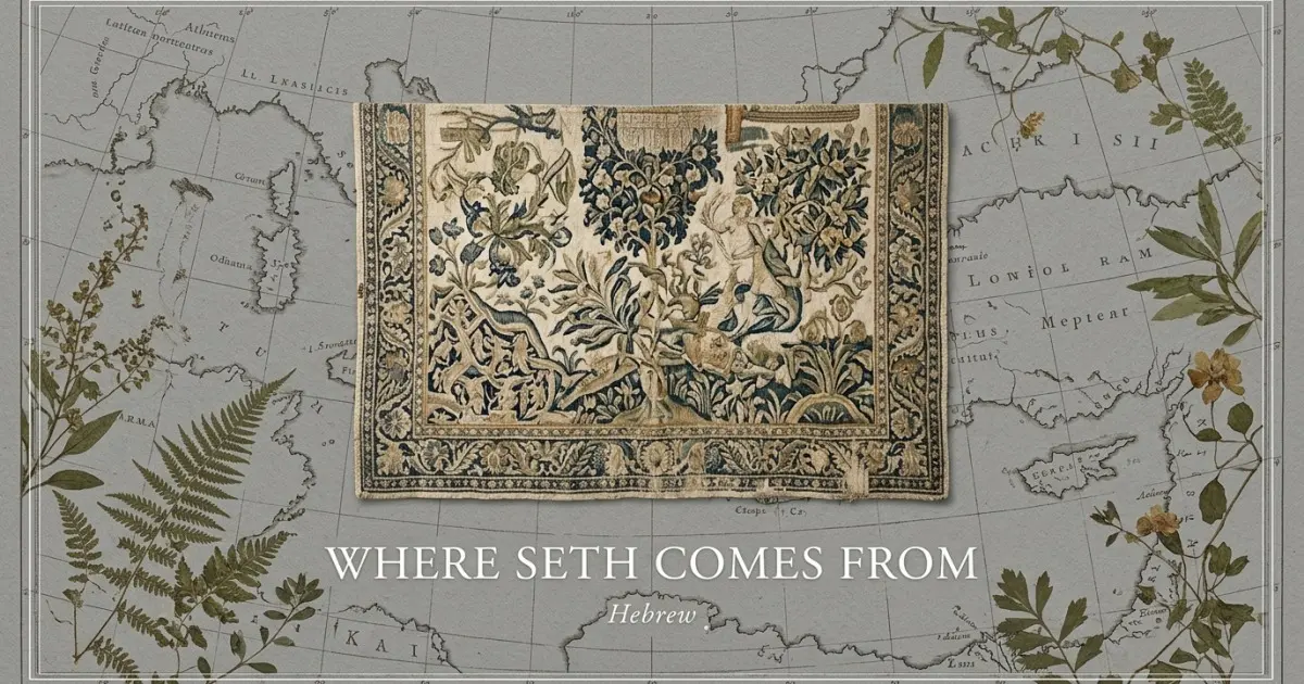 The name Seth comes from: Hebrew