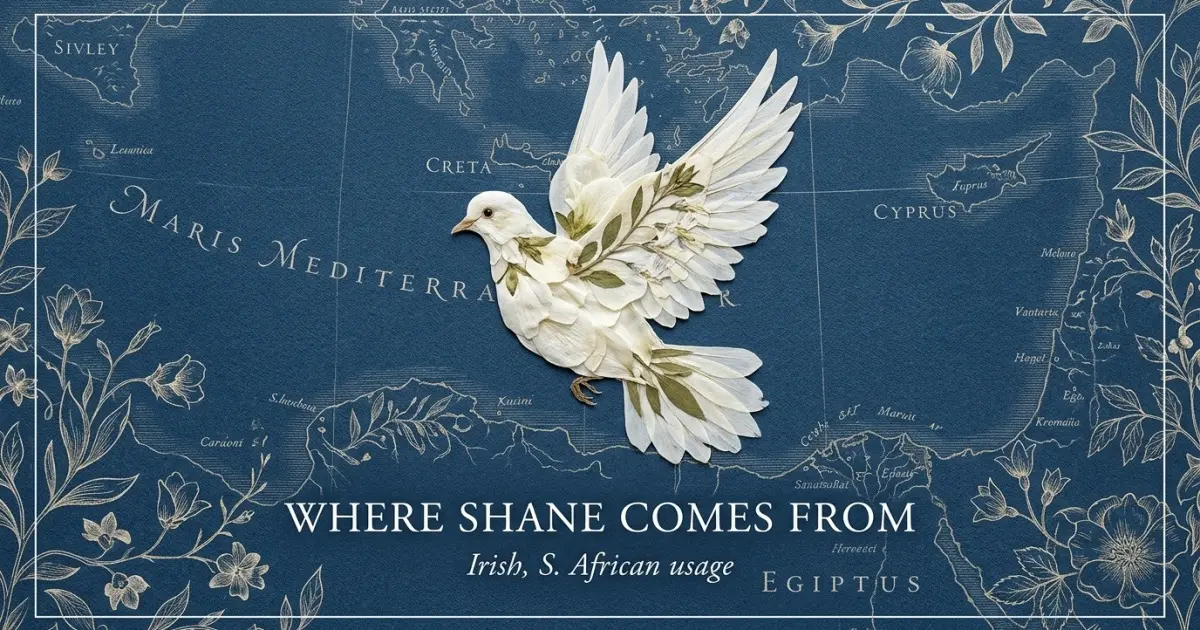 The name Shane comes from: Irish, S. African usage