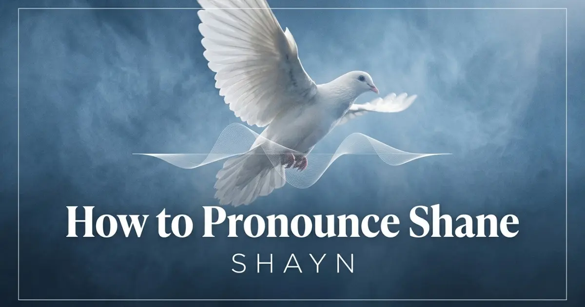 How to pronounce Shane