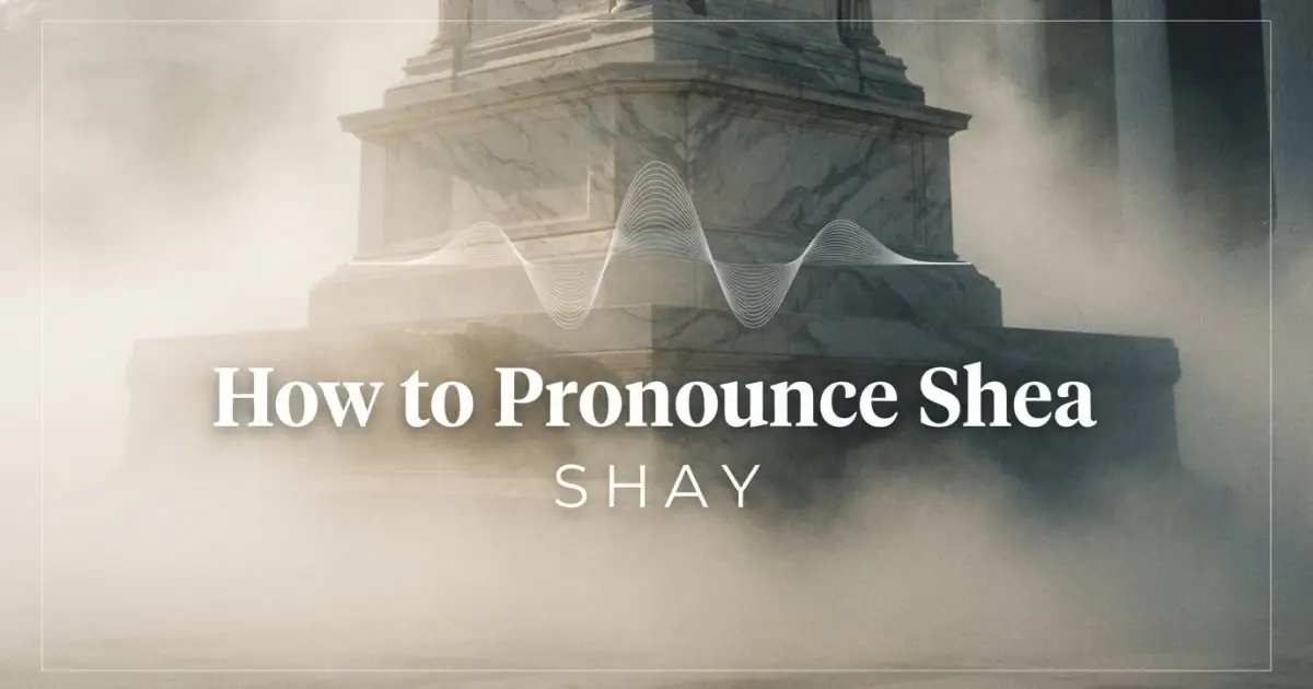 How to pronounce Shea