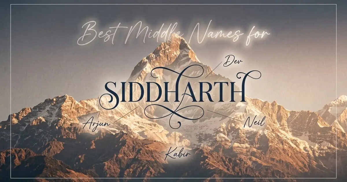 Best middle names for Siddharth