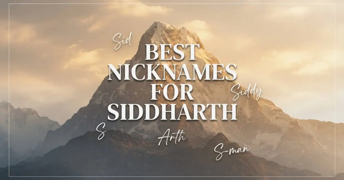 Nicknames for Siddharth