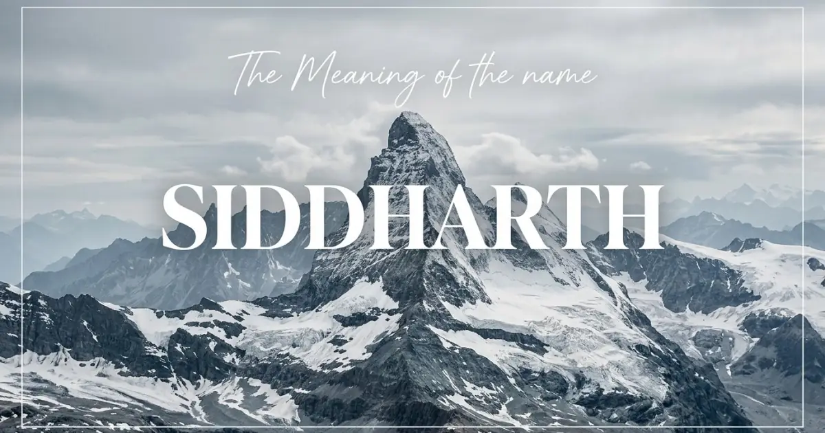 Siddharth name meaning