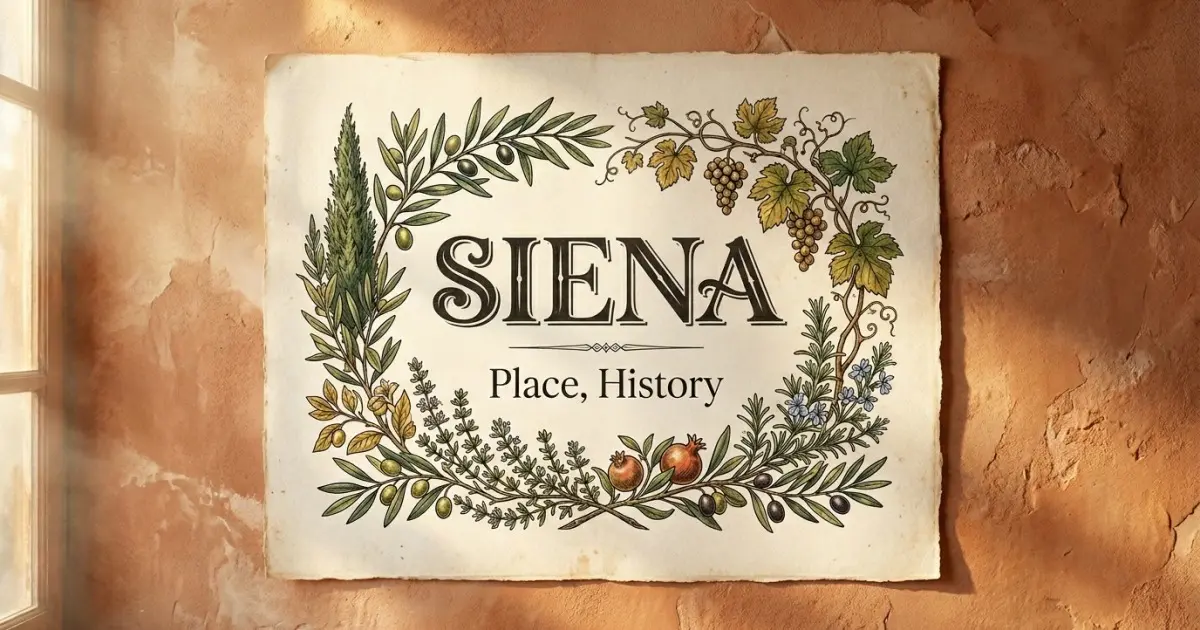 Siena meaning themes: place, history