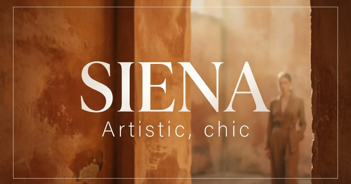 Siena name vibe: Artistic, chic