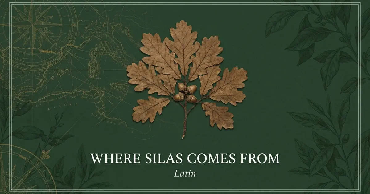 The name Silas comes from: Latin