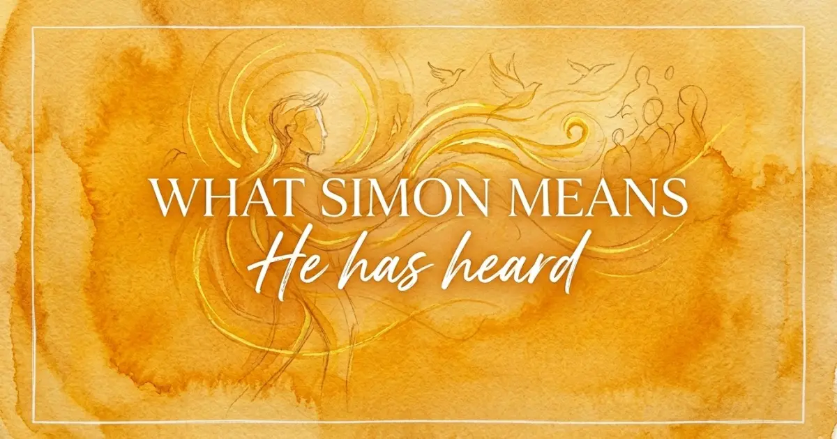 Simon name meaning He has heard