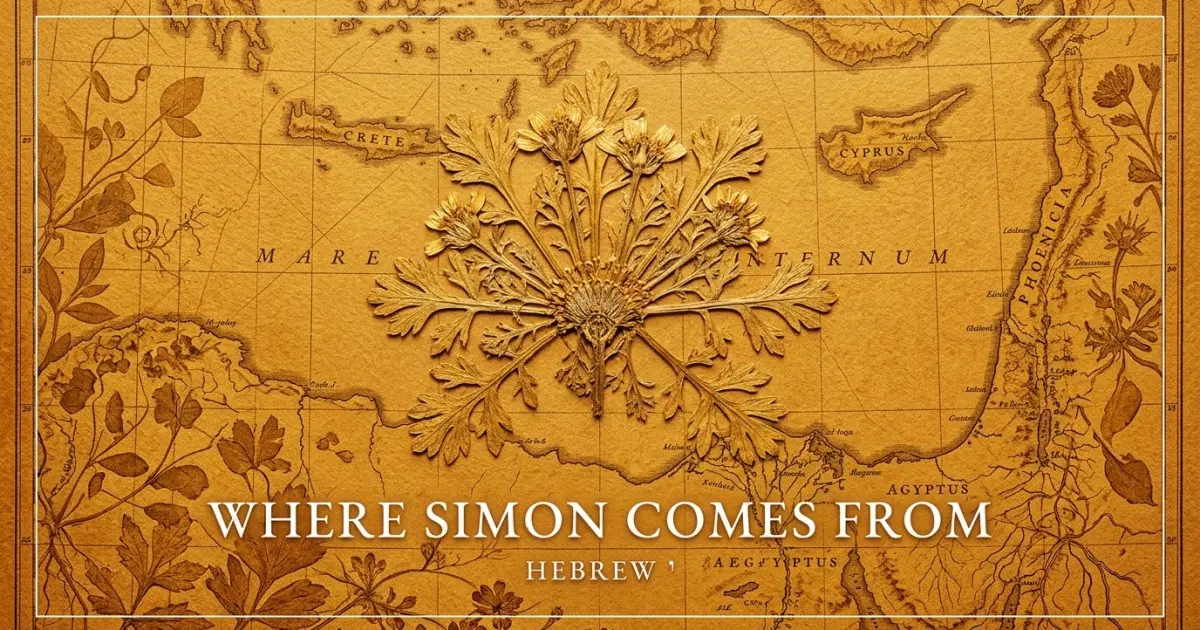 The name Simon comes from: Hebrew