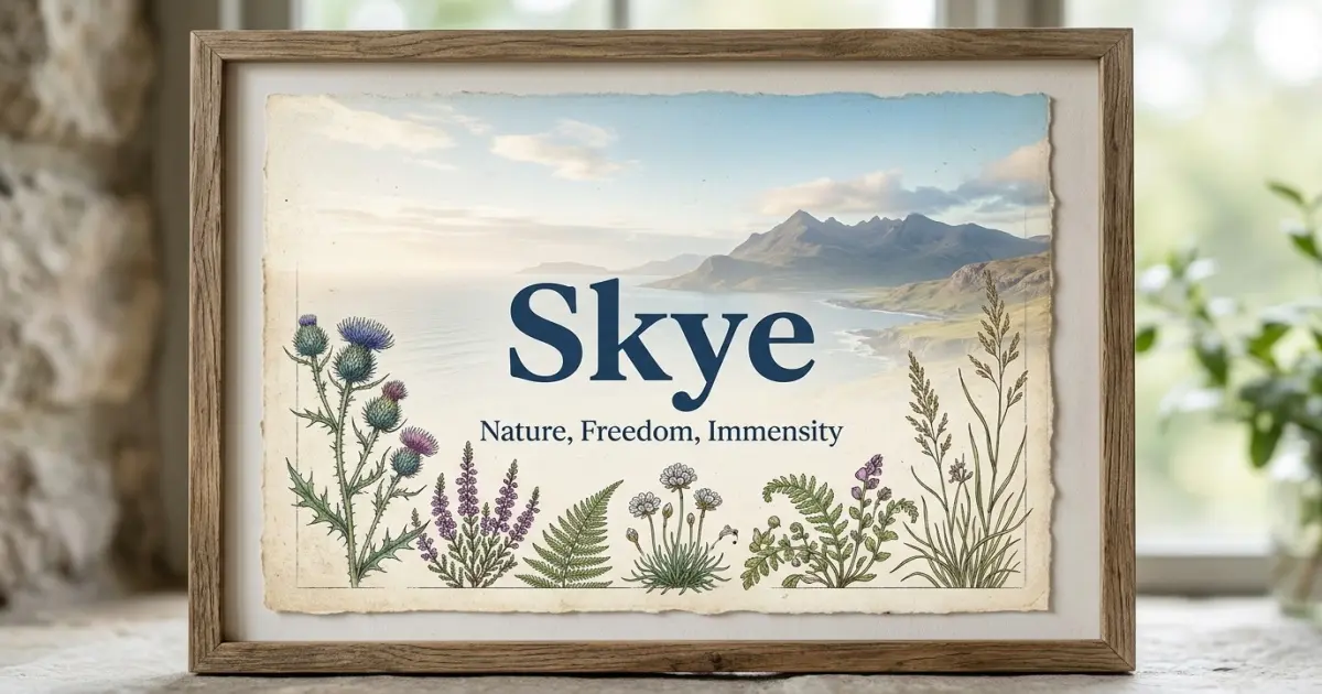 Skye meaning themes: nature, freedom, immensity