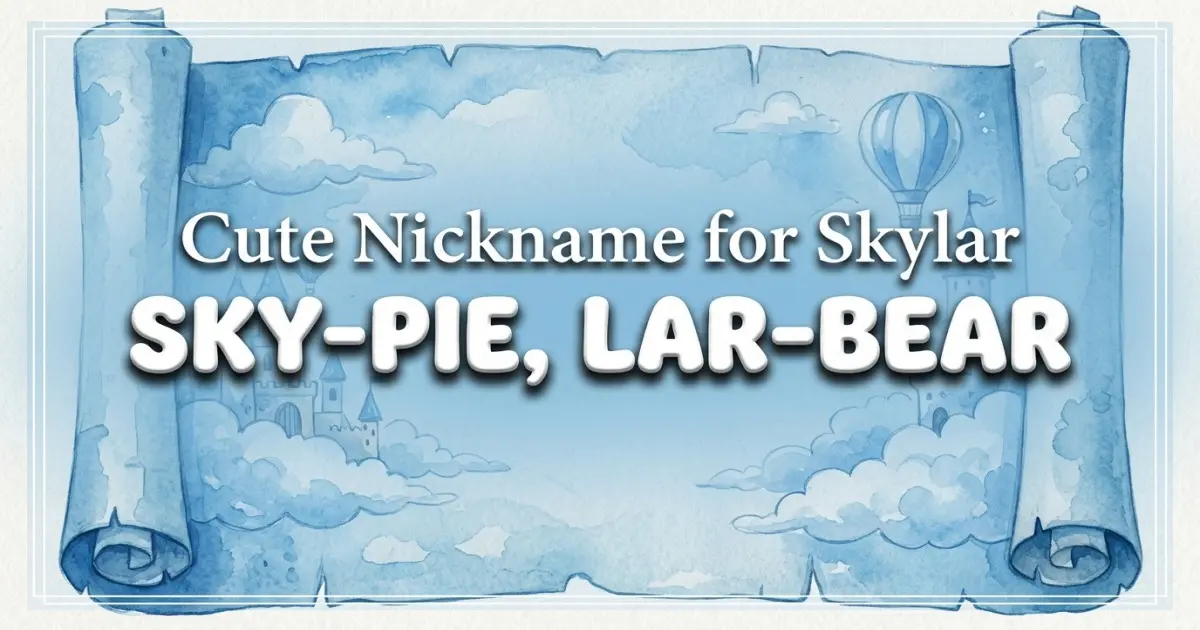 Cute Nickname For Skylar Idea