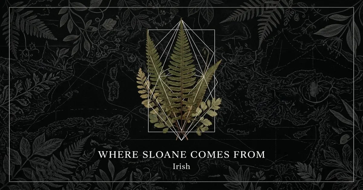 The name Sloane comes from: Irish