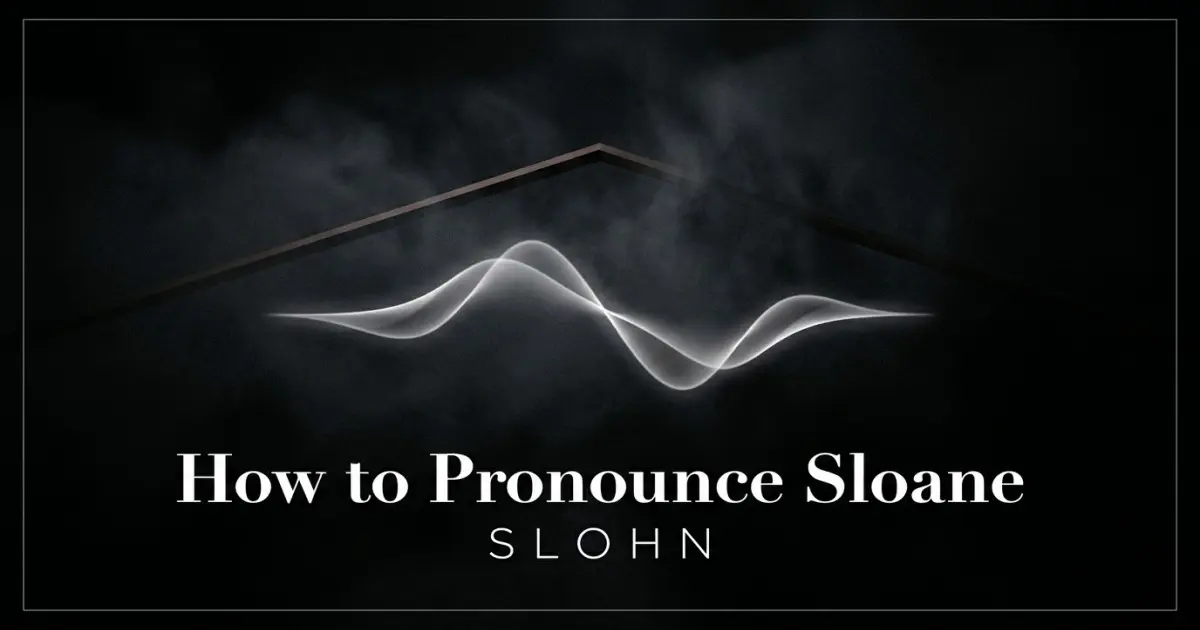 How to pronounce Sloane
