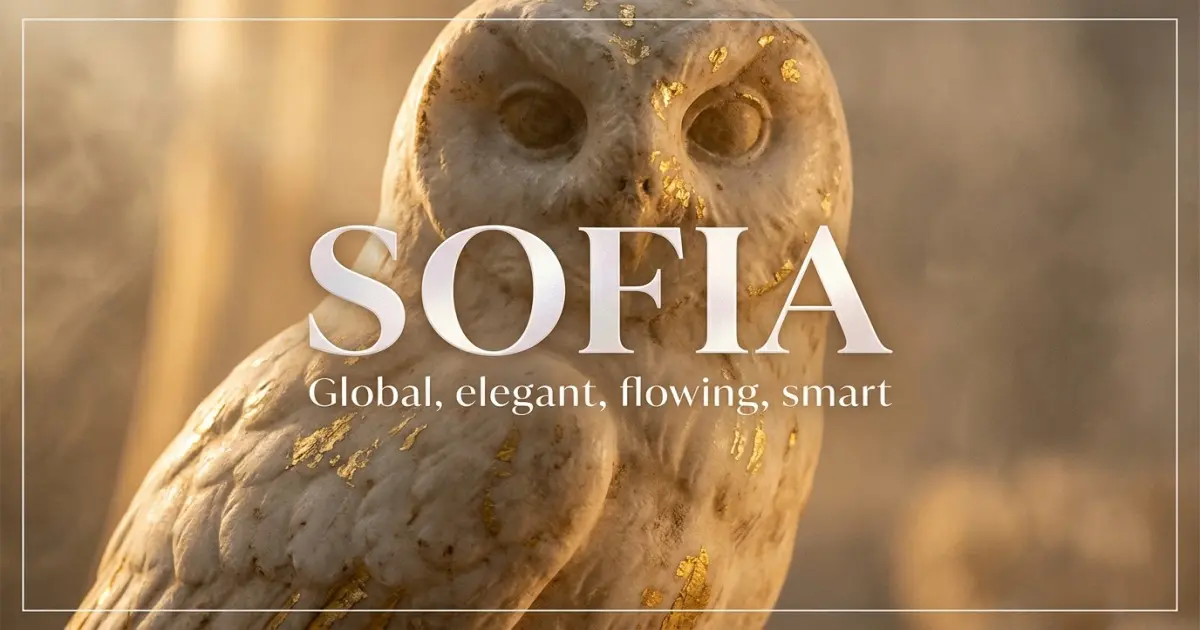 Sofia name vibe: Global, elegant, flowing, smart