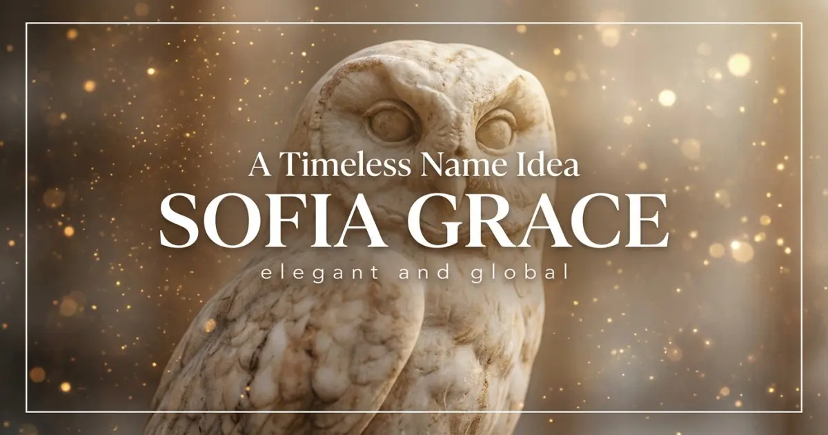 Middle name idea: Sofia Grace - elegant and global