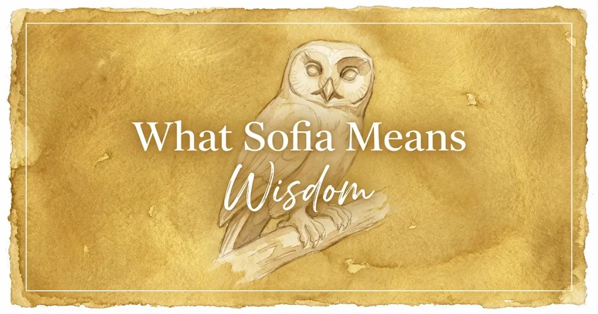 Sofia name meaning Wisdom
