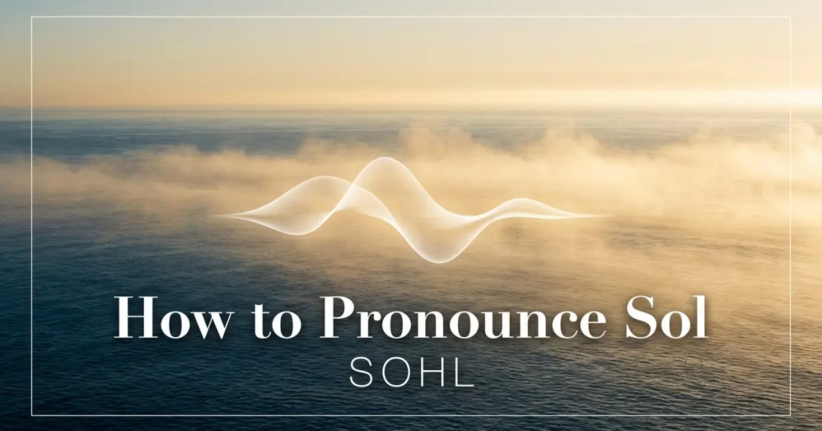 How to pronounce Sol