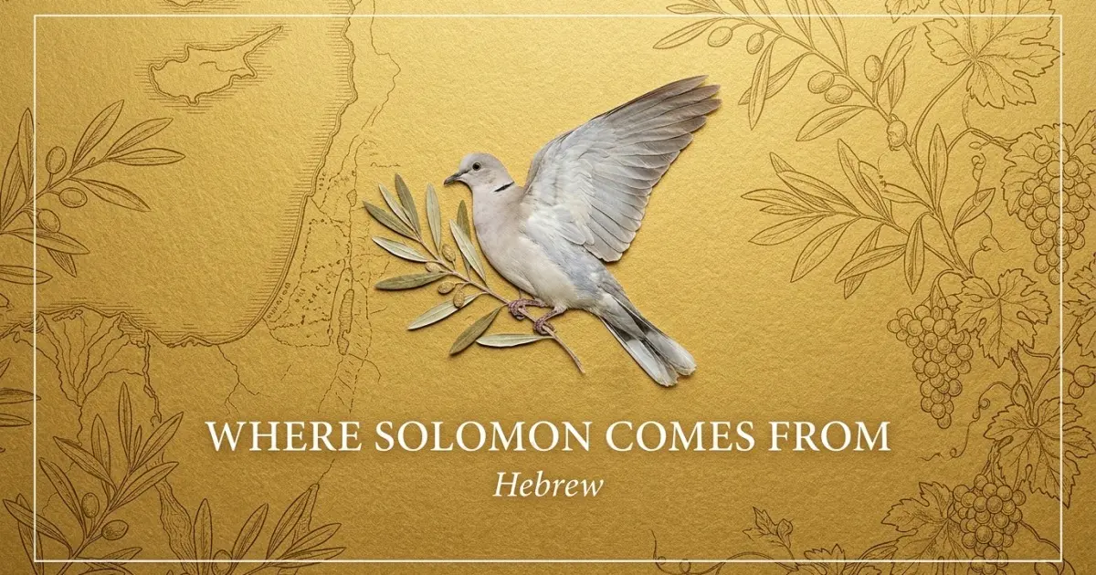 The name Solomon comes from: Hebrew