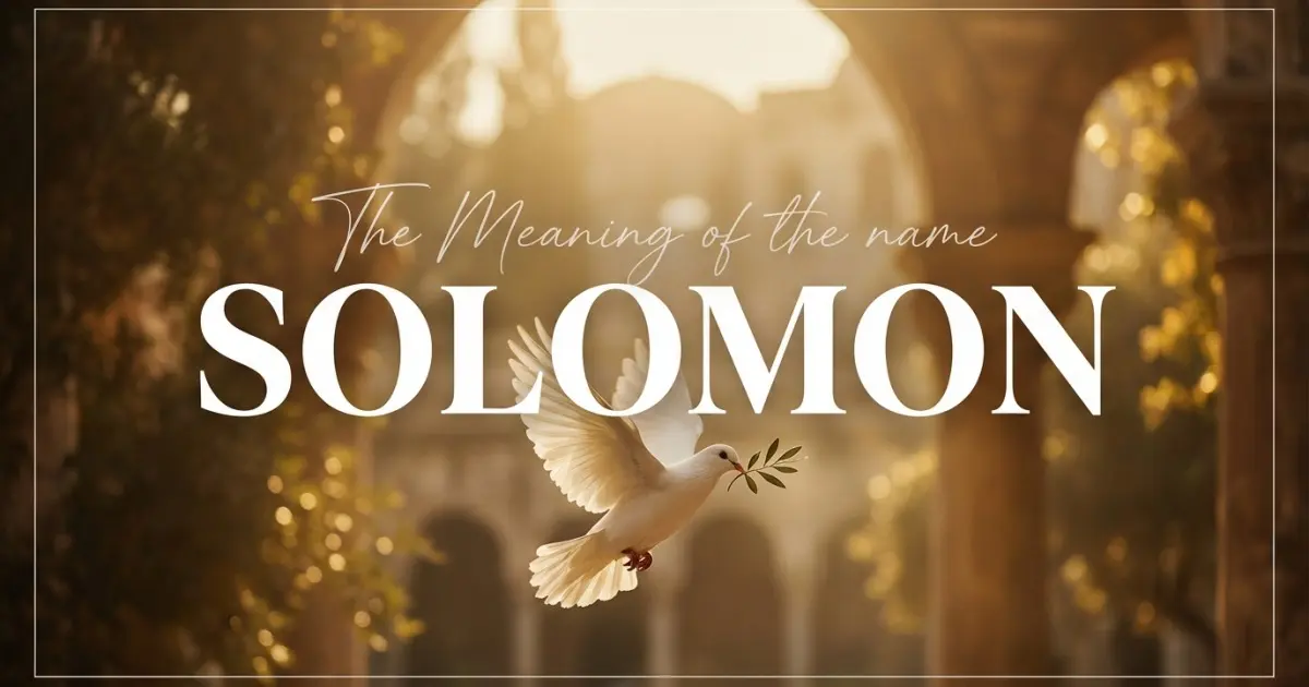 Solomon name meaning