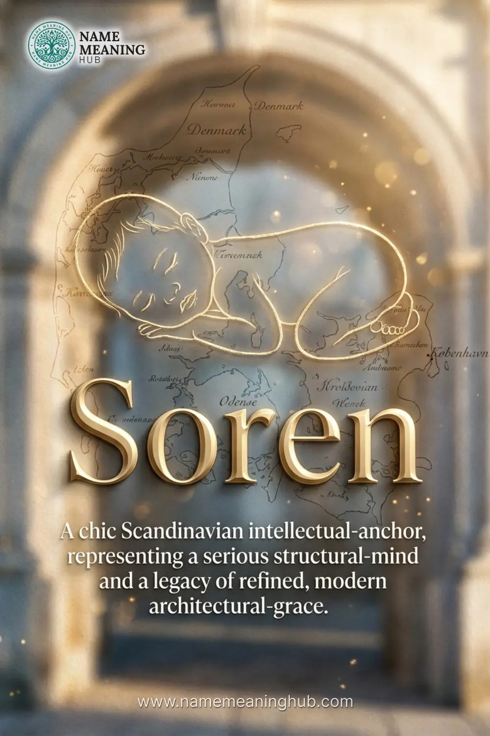 Meaning of the name Soren: A chic Scandinavian intellectual-anchor, representing a serious structural-mind and a legacy of refined, modern architectural-grace.