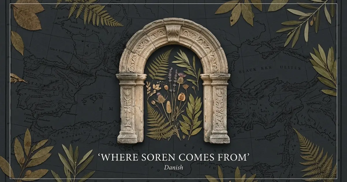 The name Soren comes from: Danish