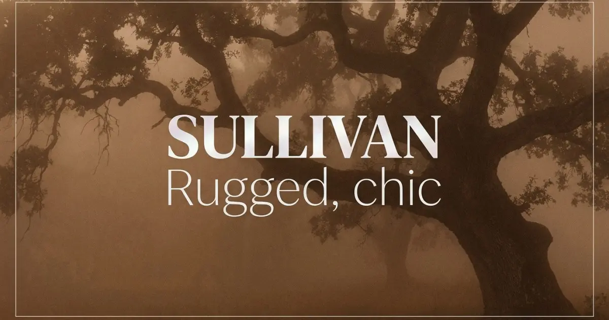 Sullivan name vibe: Rugged, chic