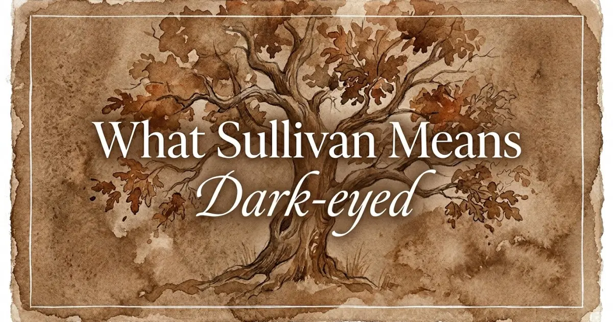 Sullivan name meaning Dark-eyed