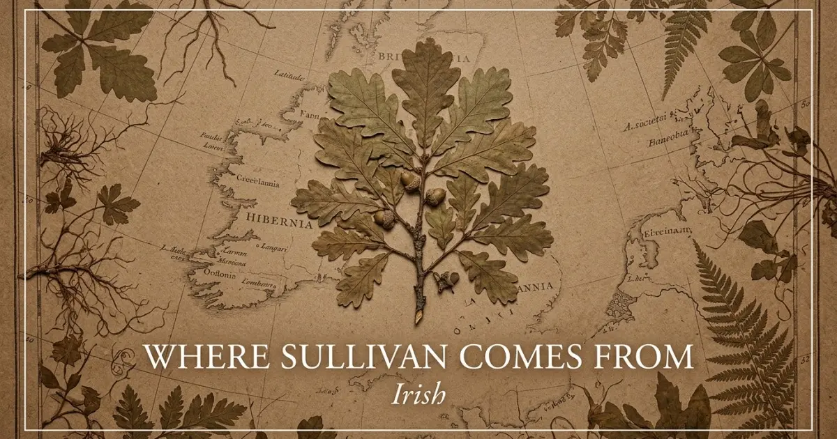 The name Sullivan comes from: Irish
