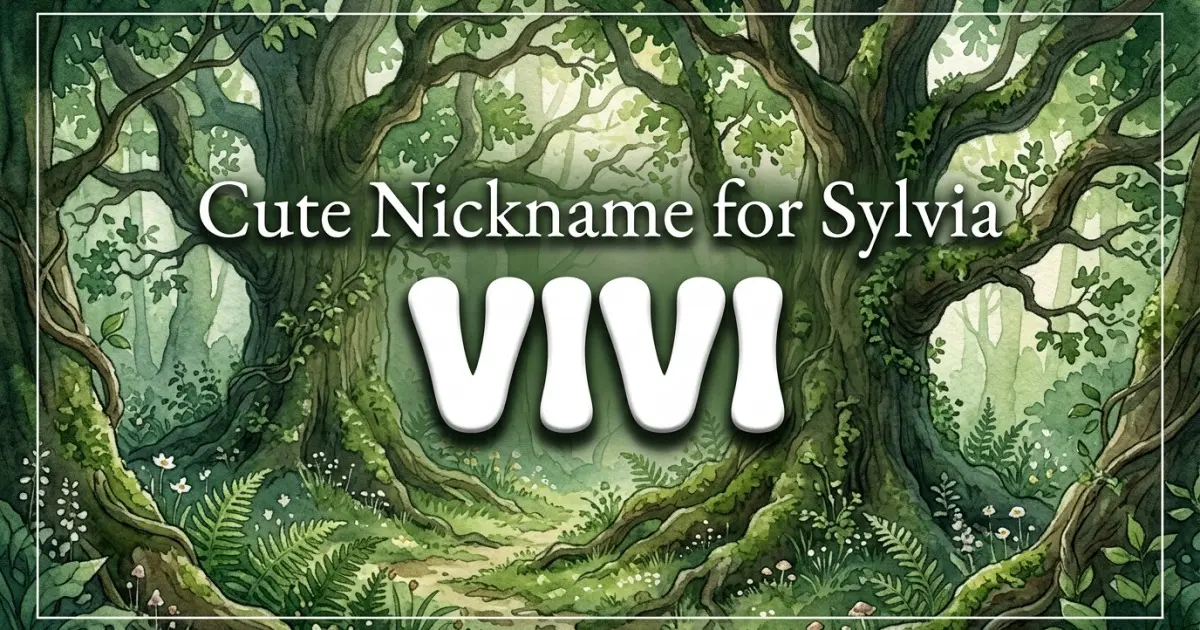 Cute nickname for Sylvia: Vivi