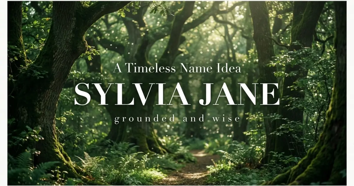 Middle name idea: Sylvia Jane - grounded and wise