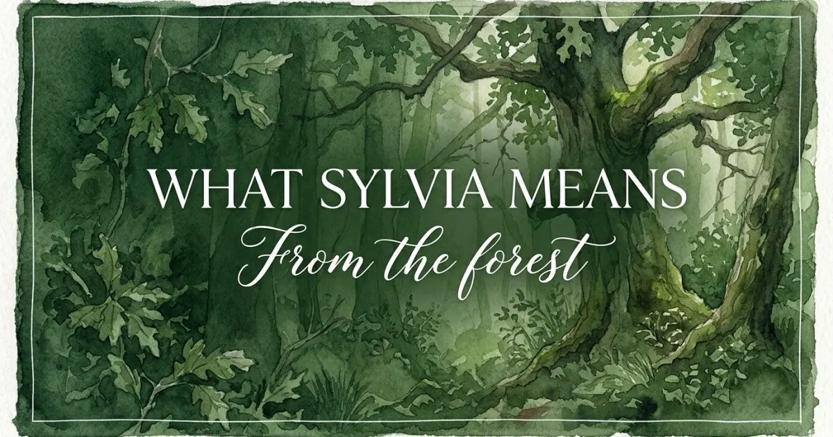 Sylvia name meaning From the forest