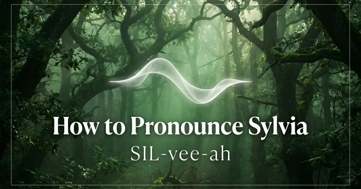 How to pronounce Sylvia